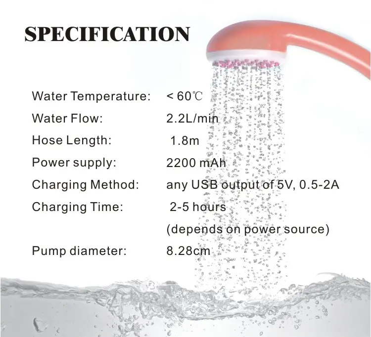 Portable shower 1203 3