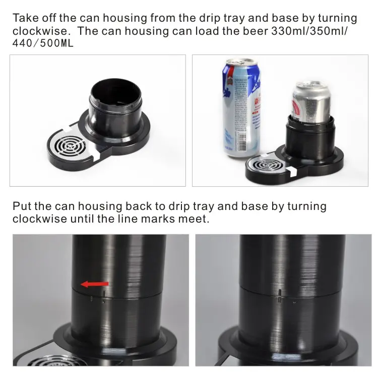 GFS-B6 Vertical Beer Machine Details Black6